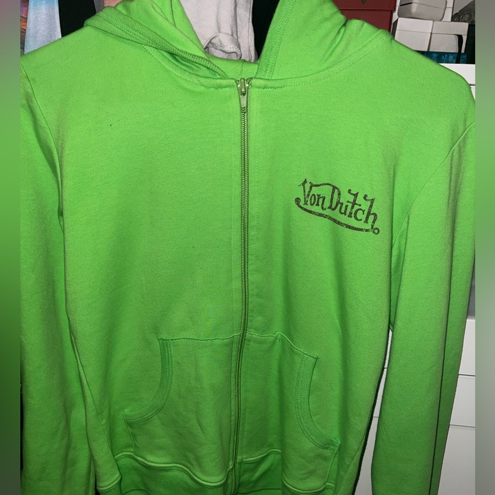 von dutch cropped hoodie